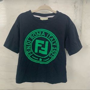 Fendi T-shirt Size 4A Navy